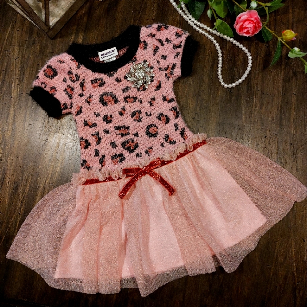 Blueberi Boulevard boutique dress pink size 2T